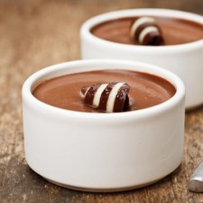 Chocolate flavour flan